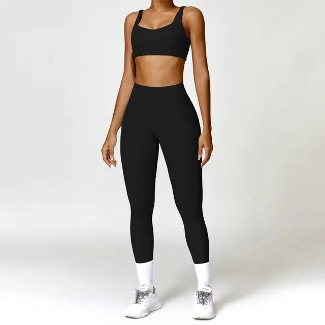 BlockFlex High-Waisted Two-Piece Set