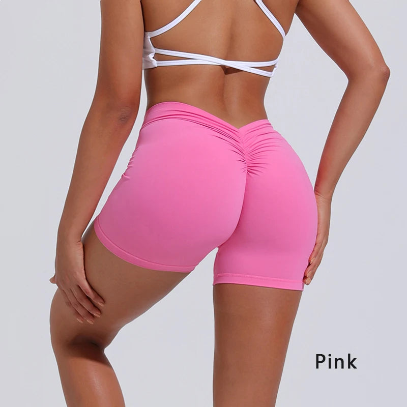 Core Sculpt V-Back Scrunch Shorts