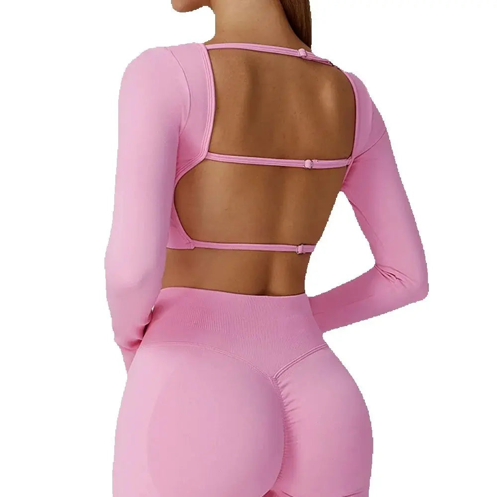 Block Flex Open Back Pullover