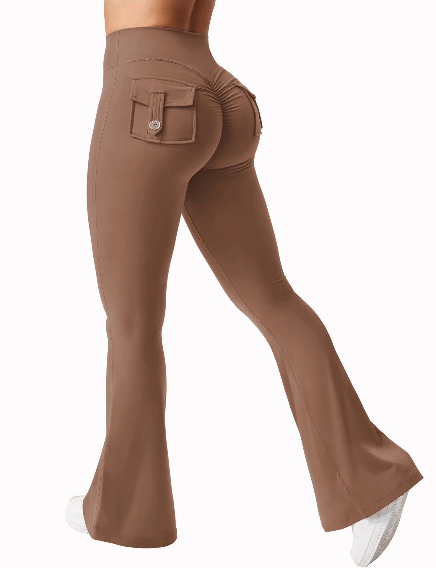 SculptMotion Wide-Legg Butt-Scrunch Leggings
