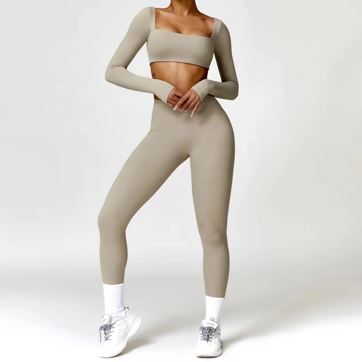 BlockFlex High-Waisted Two-Piece Set