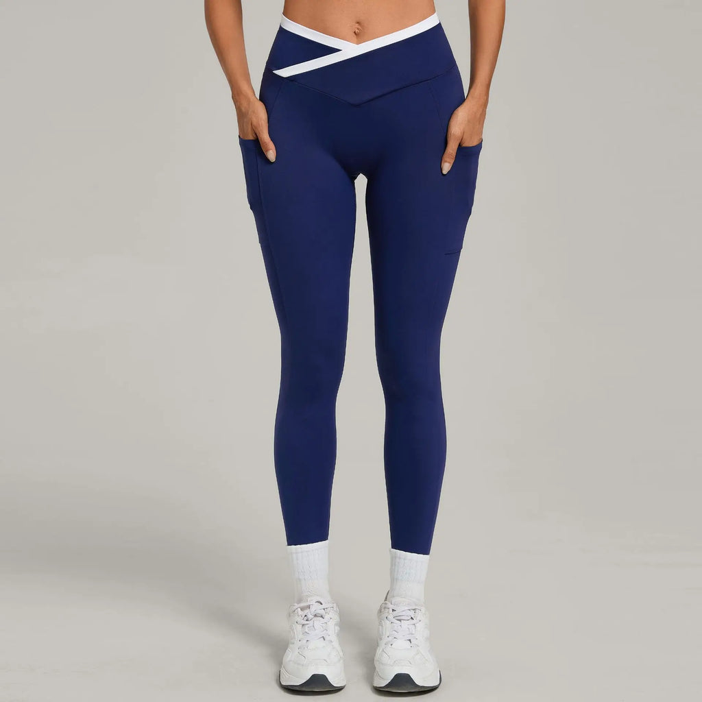 SculptMotion Cross Waist Leggings