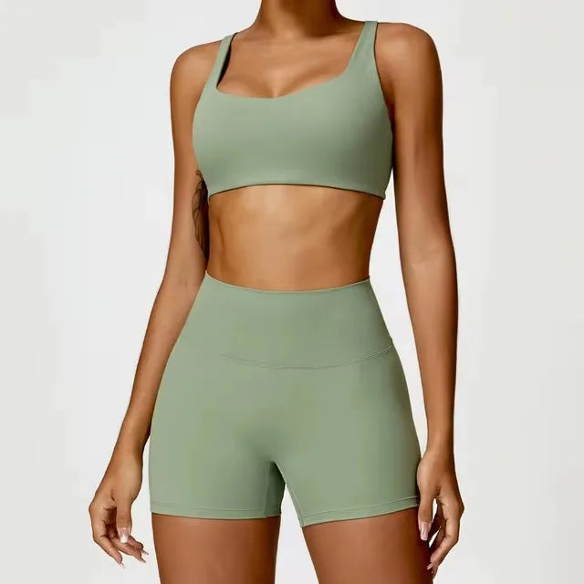 BlockFlex High-Waisted Two-Piece Set