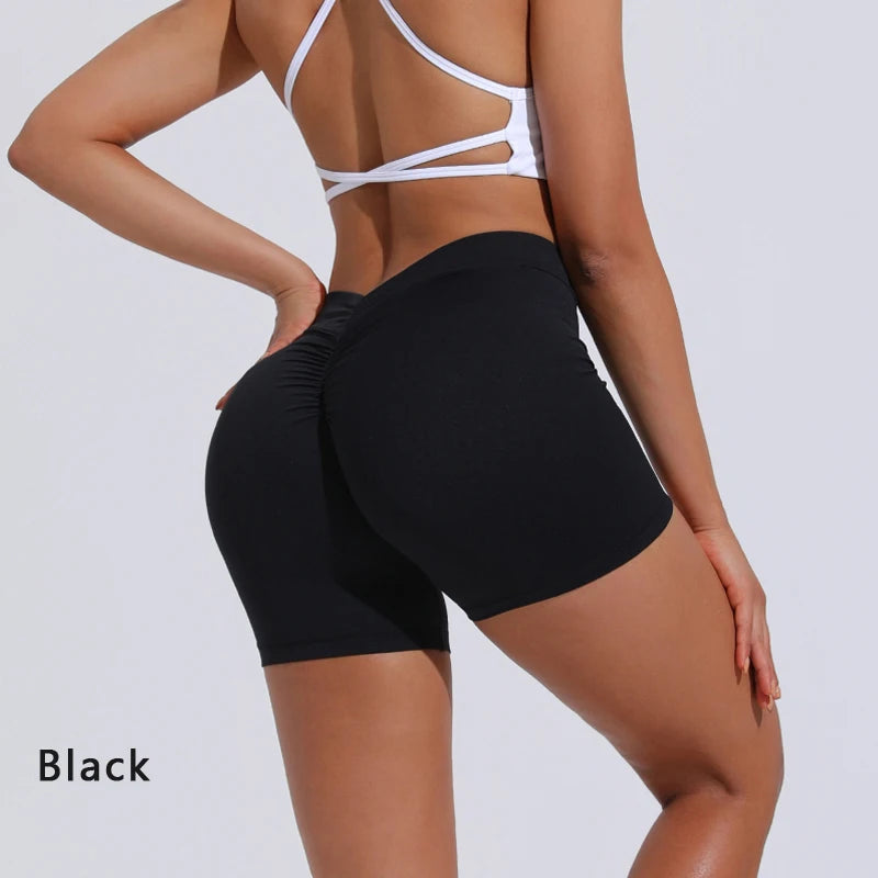 Core Sculpt V-Back Scrunch Shorts