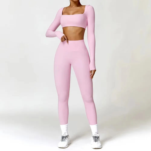 BlockFlex High-Waisted Two-Piece Set