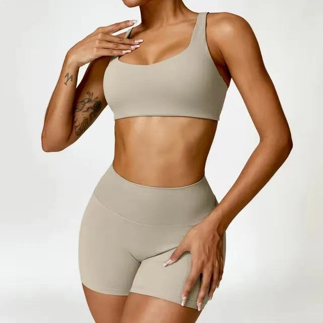 BlockFlex High-Waisted Two-Piece Set