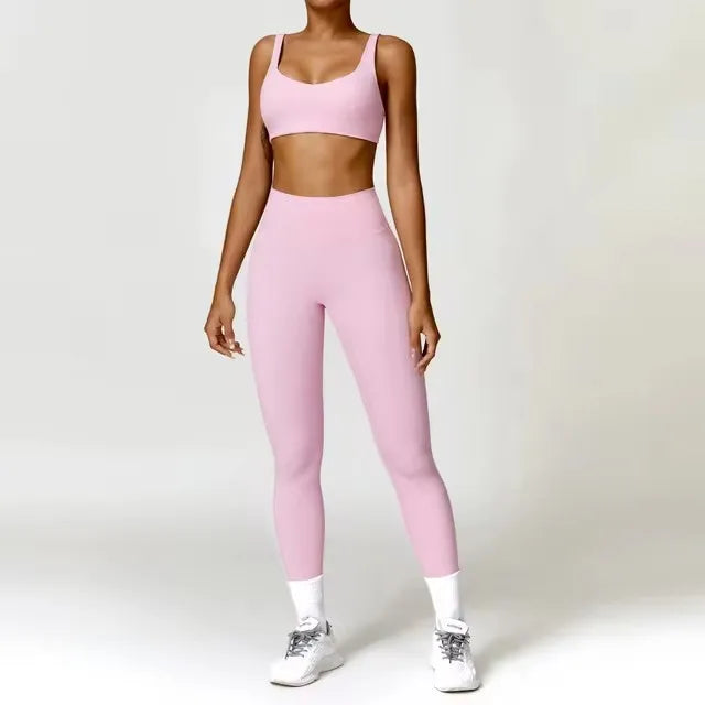 BlockFlex High-Waisted Two-Piece Set