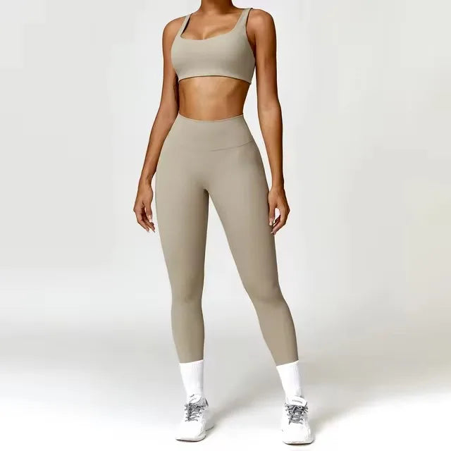 BlockFlex High-Waisted Two-Piece Set