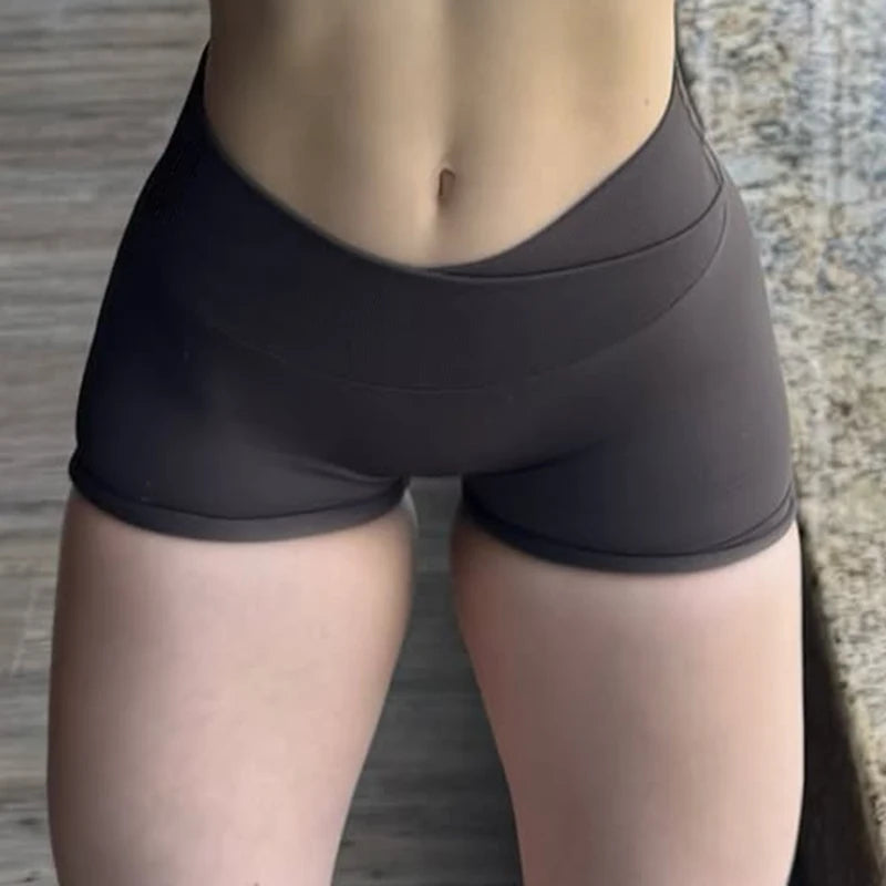 Core Sculpt Criss Cross Butt-Lifting Shorts