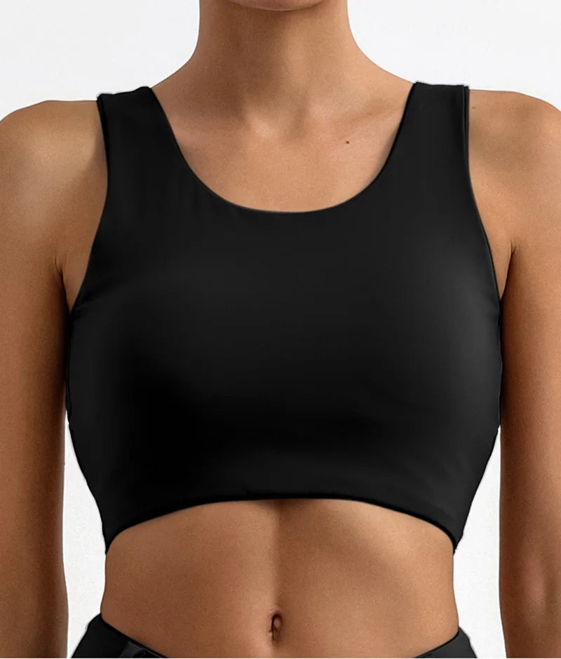 White Sports Bra Women Fitness HOT Girl Underwear Push Up Yoga Crop Top Bras Pilates Vest Gym Shirt Sport Clothing